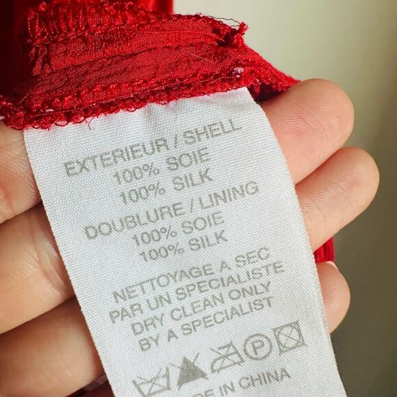 athé by Vanessa Bruno Sheer Silk Mini Dress Size FR 40‎ / US 8 – $355 Designer - Picture 5 of 9